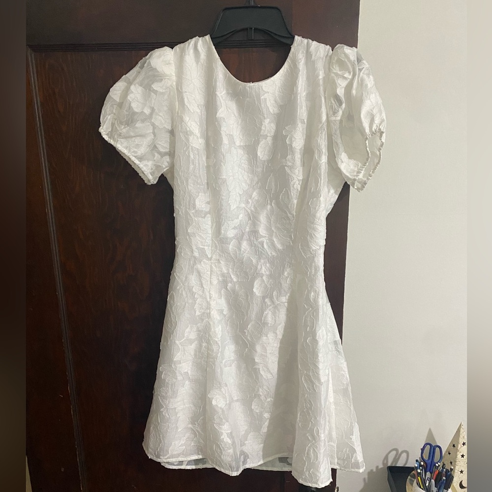 Petal and Pup white lace mini dress